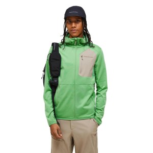 Bluza Peak Performance męska Utility Light Zip Hood zielona - L
