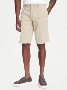 Robe di Kappa Szorty materiałowe Oris 600BTI0 Beżowy Slim Fit