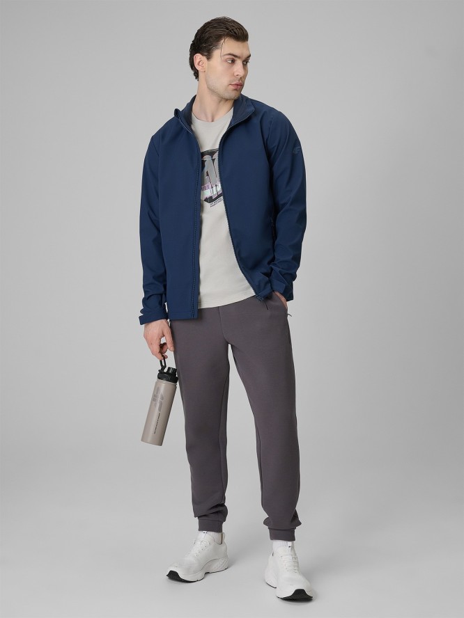 4F Kurtka softshell wiatroodporna membrana 5000 męska - granatowa XXL