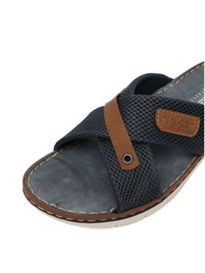 Rieker Klapki CEO-21340-14 Granatowy