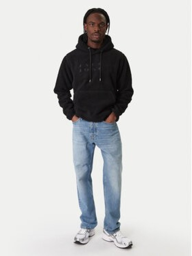 Jack & Jones Bluza Flare Teddy 12285678 Czarny Relaxed Fit