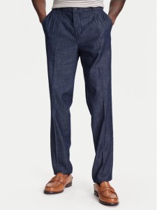 United Colors Of Benetton Spodnie materiałowe 40QFUF05J Granatowy Slim Fit