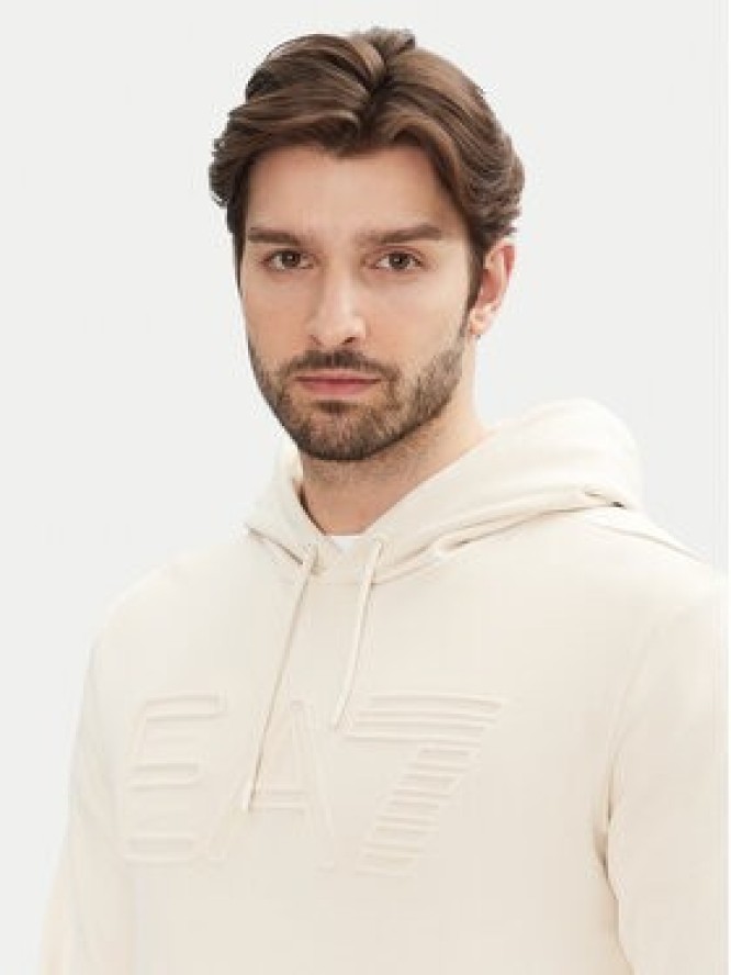 EA7 Emporio Armani Bluza 7M000152 AF10432 U1079 Écru Regular Fit