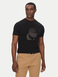 KARL LAGERFELD T-Shirt 755054 552221 Czarny Regular Fit