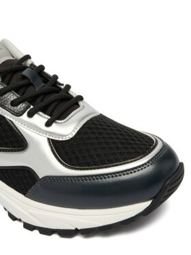 Calvin Klein Sneakersy Hike Runner Laceup Mesh Mix Met YM0YM01402 Czarny