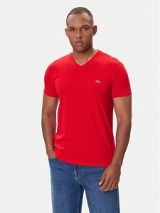 Lacoste T-Shirt TH6710 Czerwony Regular Fit