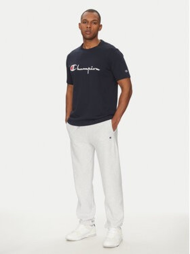 Champion T-Shirt 221621 Granatowy Standard Fit