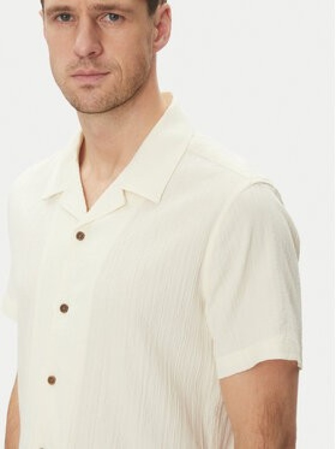 Guess Koszula M5GH67 WH340 Écru Regular Fit