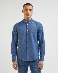 LEE MĘSKA KOSZULA LEE BUTTON DOWN NAVY 112341756 L880013678