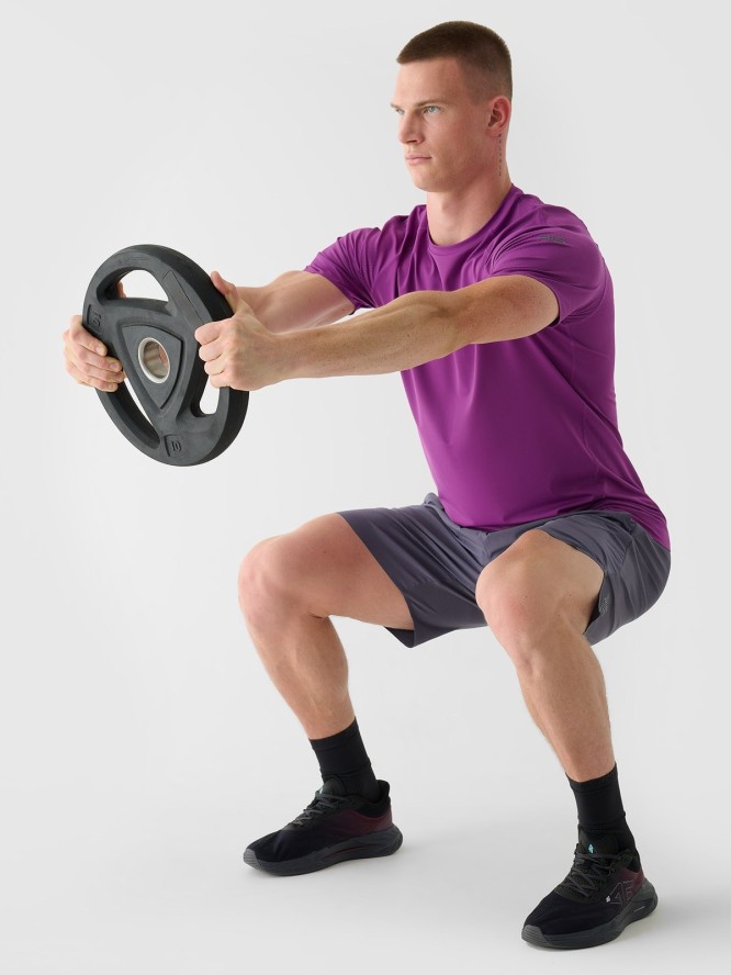 4F Spodenki treningowe szybkoschnące męskie 4F x Robert Lewandowski - szare XL