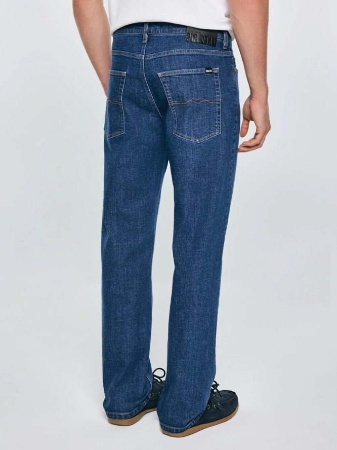 Jeansy męskie z prostą nogawką granatowe Colt 539