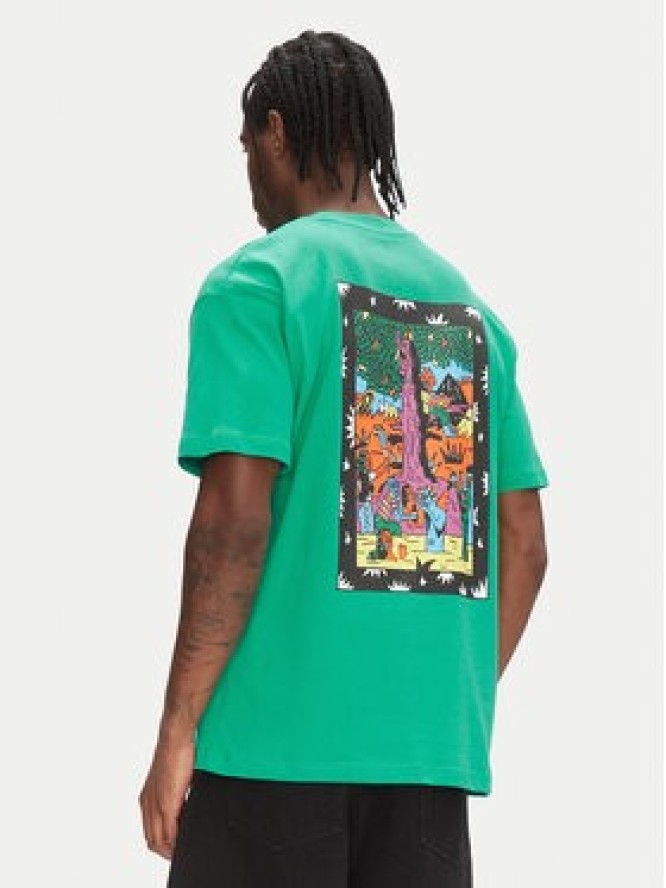 Volcom T-Shirt Bob Moleema A4312554 Zielony Loose Fit