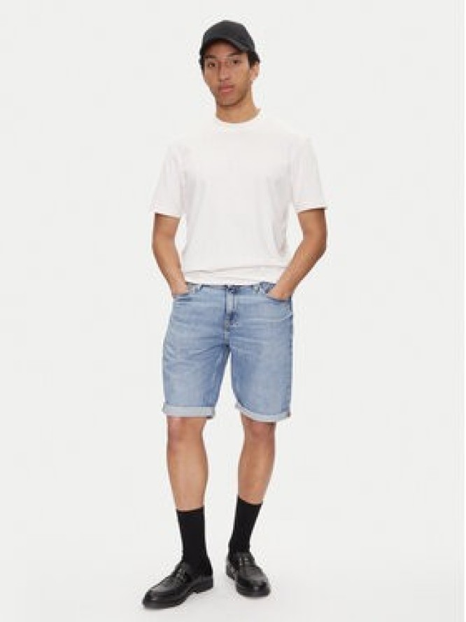 Calvin Klein Jeans Szorty jeansowe J30J327516 Niebieski Slim Fit