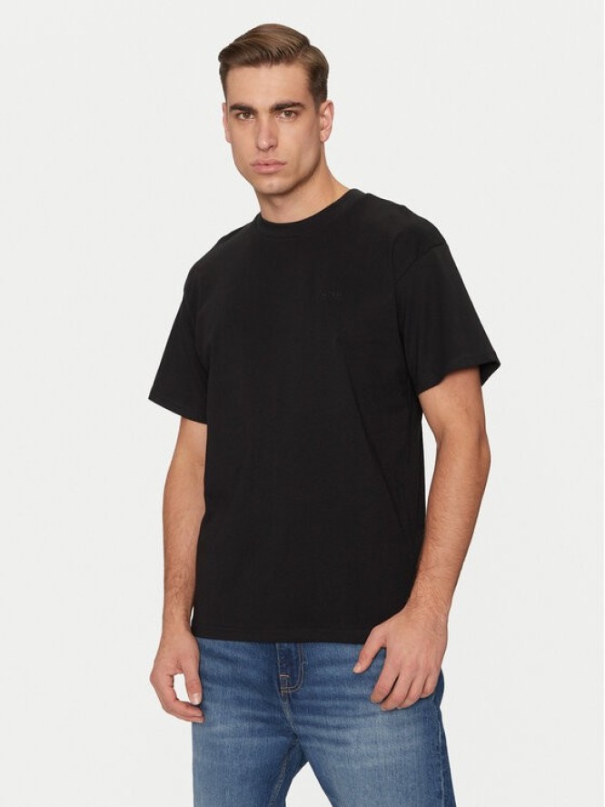 Schott NYC T-Shirt TSCLIFF1 Czarny Regular Fit