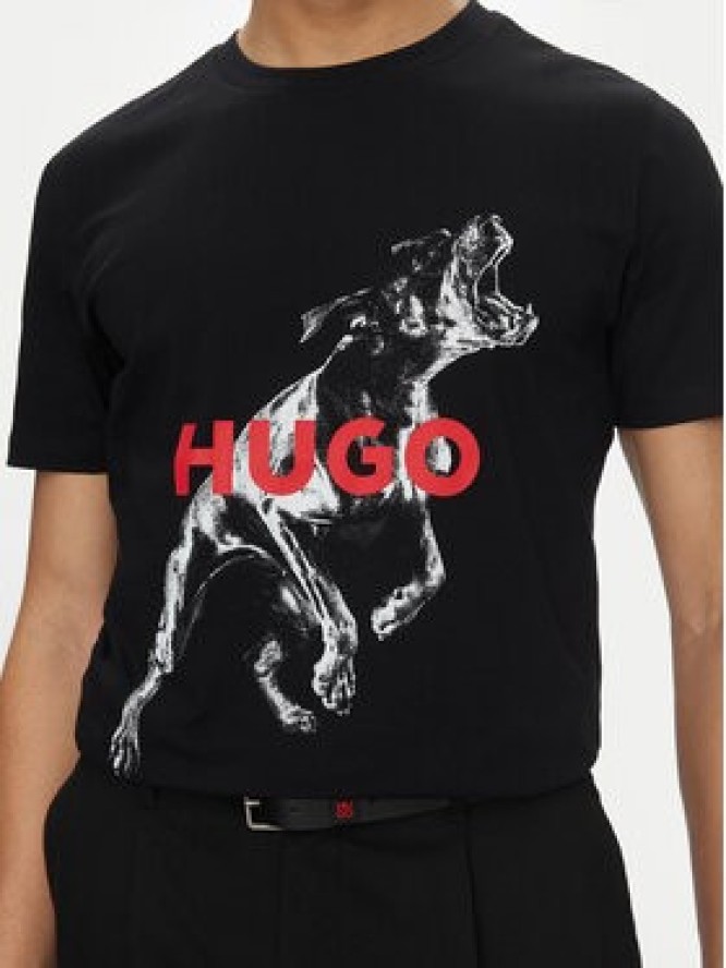 Hugo T-Shirt Deyladec 50530607 Czarny Oversize