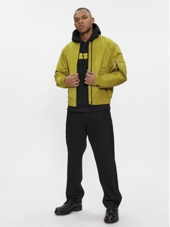 Calvin Klein Kurtka bomber Hero K10K109907 Zielony Relaxed Fit