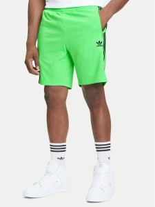 adidas Szorty sportowe adicolor Firebird JY1340 Zielony Regular Fit