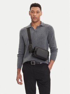 MICHAEL Michael Kors Saszetka Hudson 33U2LHDC2B Czarny