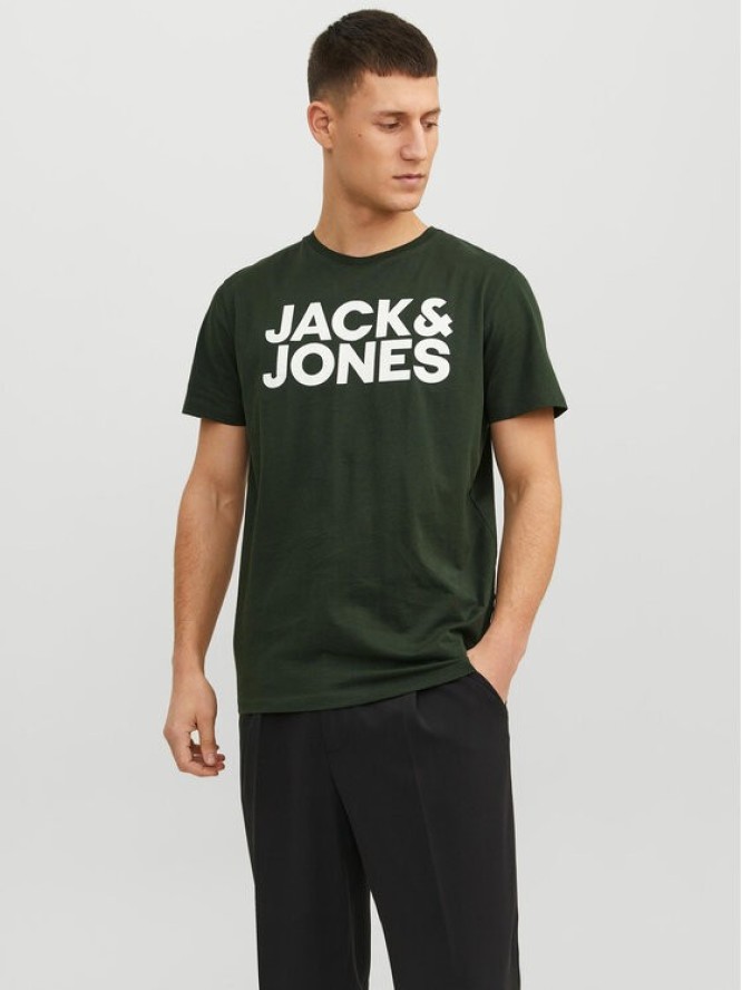 Jack & Jones T-Shirt Corp 12151955 Zielony Standard Fit