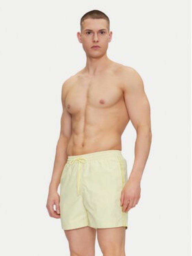 Calvin Klein Swimwear Szorty kąpielowe KM0KM01109 Żółty Regular Fit