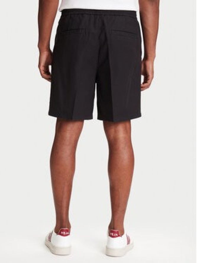 Mustang Szorty materiałowe Linen 1016459 Czarny Loose Fit