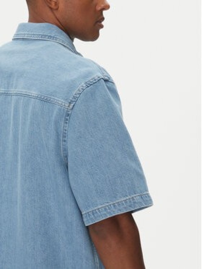 Calvin Klein Jeans Koszula jeansowa Bowler J30J327512 Niebieski Relaxed Fit