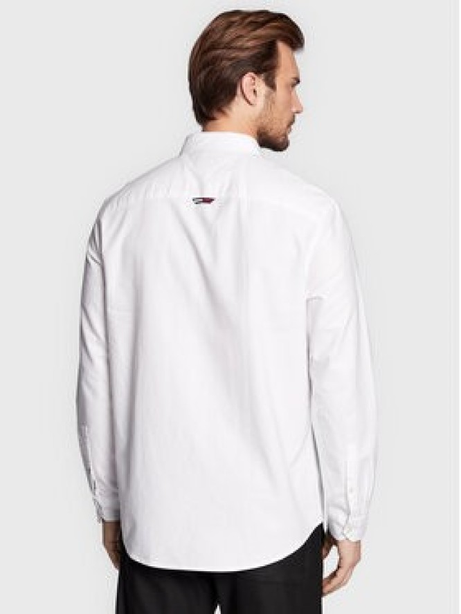 Tommy Jeans Koszula Classic Oxford DM0DM15408 Biały Classic Fit