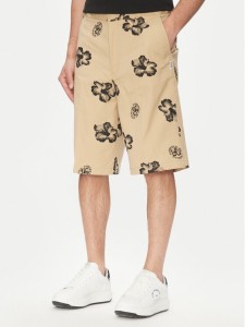 HUGO Szorty materiałowe Damo242 50542159 Beżowy Baggy Fit