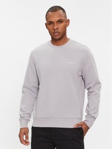 Calvin Klein Bluza Micro Logo K10K109926 Szary Regular Fit