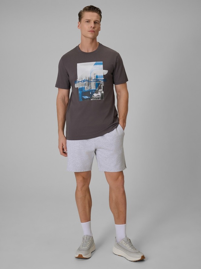 4F Spodenki dresowe męskie - szare XL