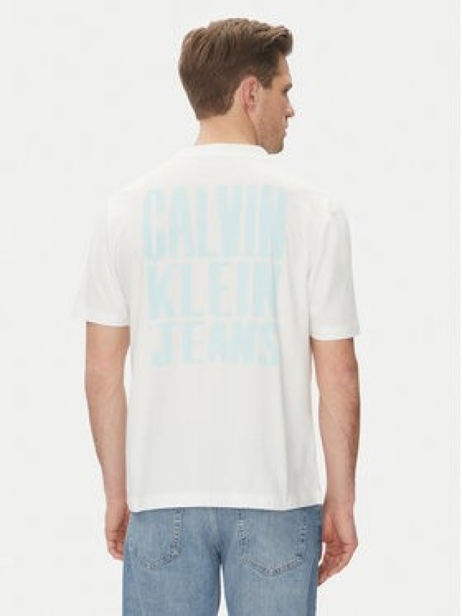 Calvin Klein Jeans T-Shirt Painted J30J327523 Biały Regular Fit