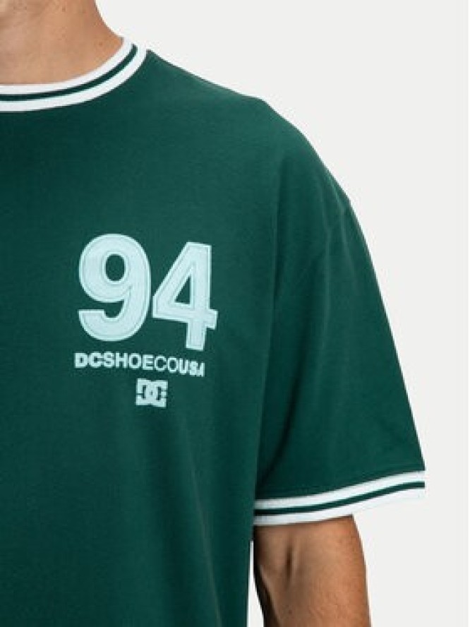 DC Shoes T-Shirt Skateball Jersey EDYKT03542 Zielony Regular Fit
