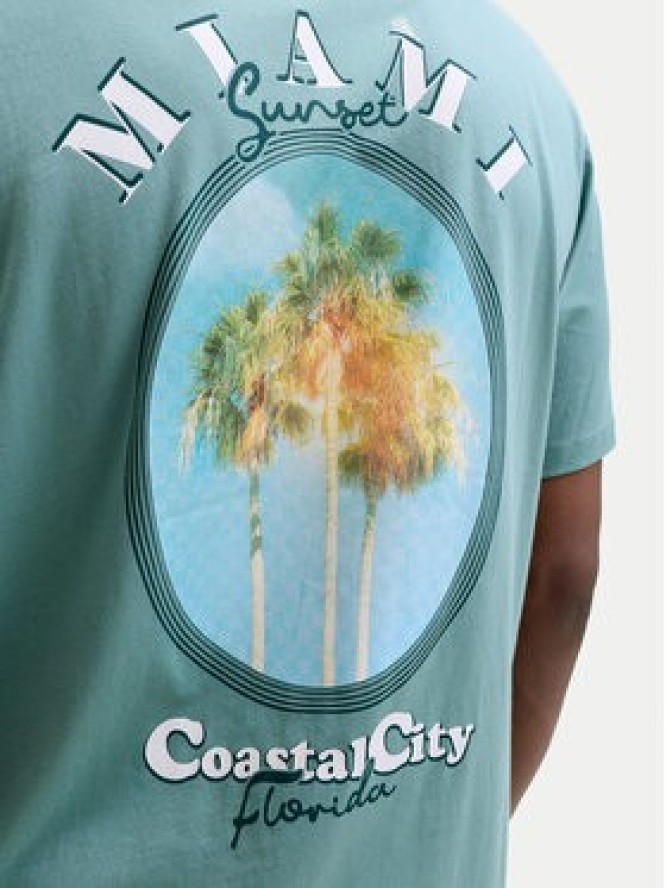 Jack & Jones T-Shirt City Photoprint 12288353 Zielony Regular Fit