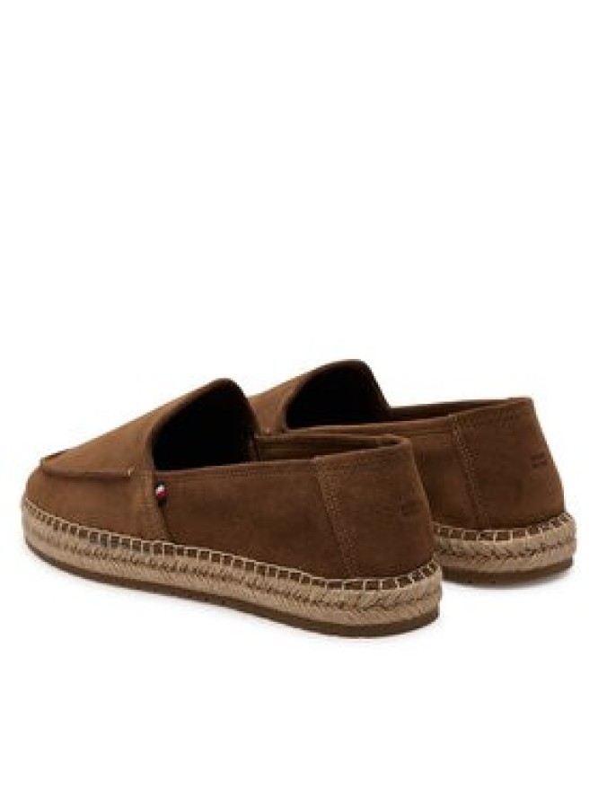 Tommy Hilfiger Espadryle Hilfiger Flex Espa Suede Loafer FM0FM05392 Brązowy