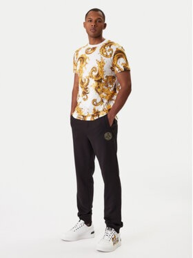 Versace Jeans Couture T-Shirt 80GAH6S0 JS543 Biały Regular Fit