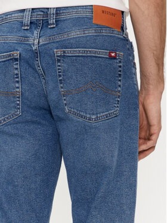 Mustang Jeansy Denver 1014878 Granatowy Straight Fit