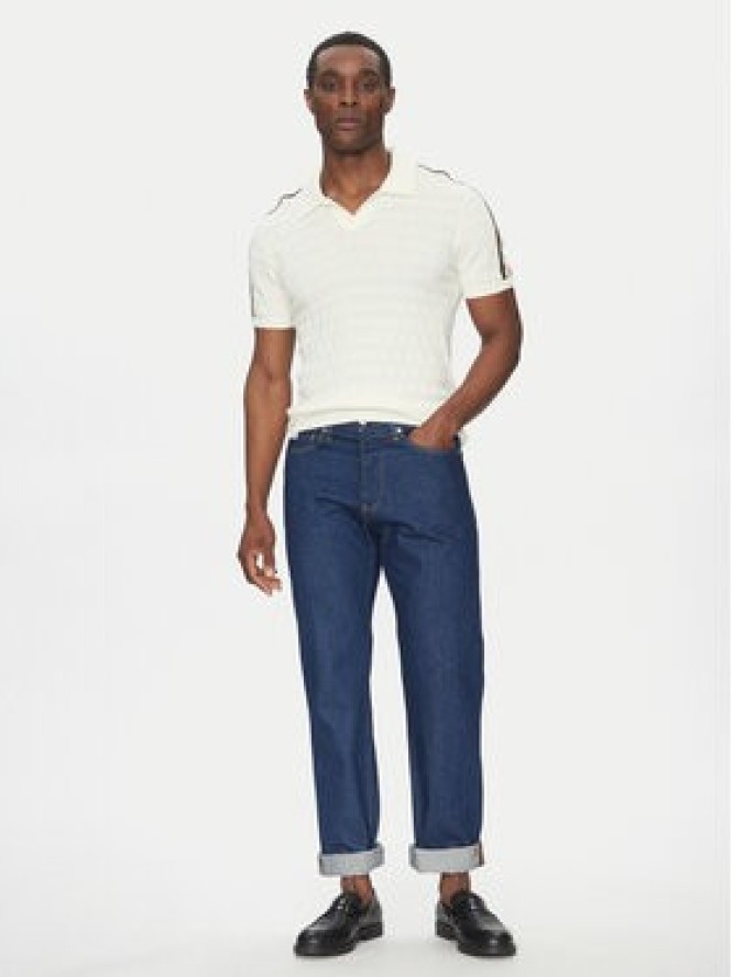 Liu Jo Sweter Maglia Chiusa QA5029 MA71P Écru Regular Fit