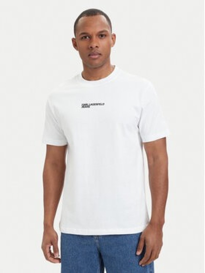 Karl Lagerfeld Jeans T-Shirt B2M17090 Biały Relaxed Fit