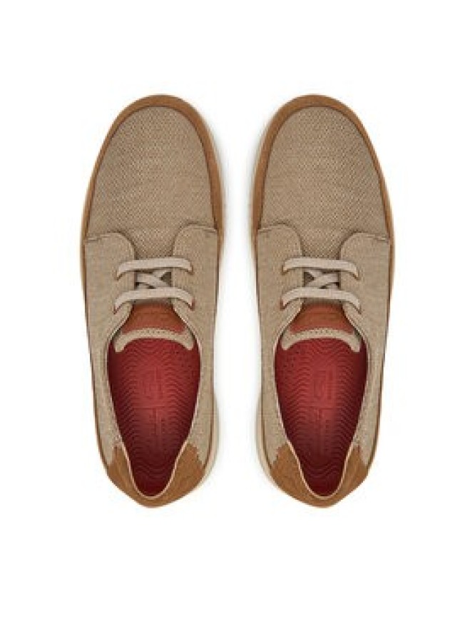 Clarks Sneakersy Easeway Lace 26181369 Beżowy