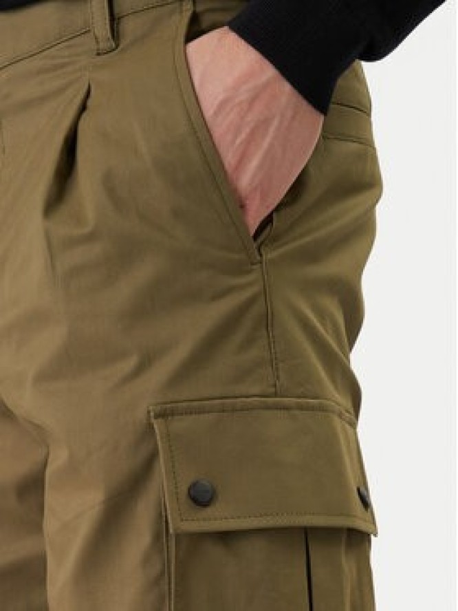 HUGO Spodnie materiałowe Craysen 50553180 Zielony Straight Fit