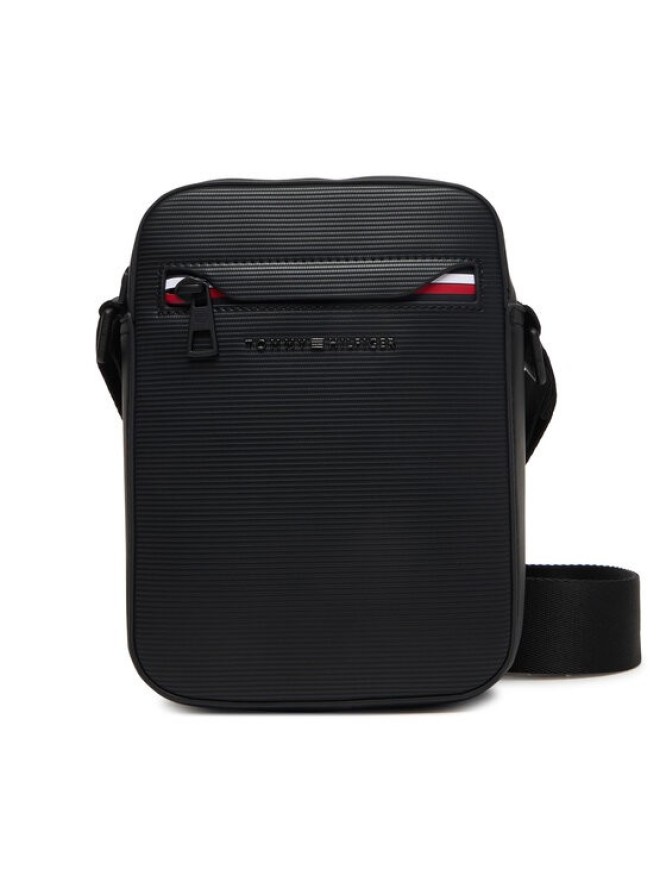 Tommy Hilfiger Saszetka Th Corp Mini Reporter AM0AM14020 Czarny