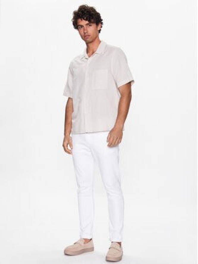 Calvin Klein Koszula K10K109521 Beżowy Regular Fit