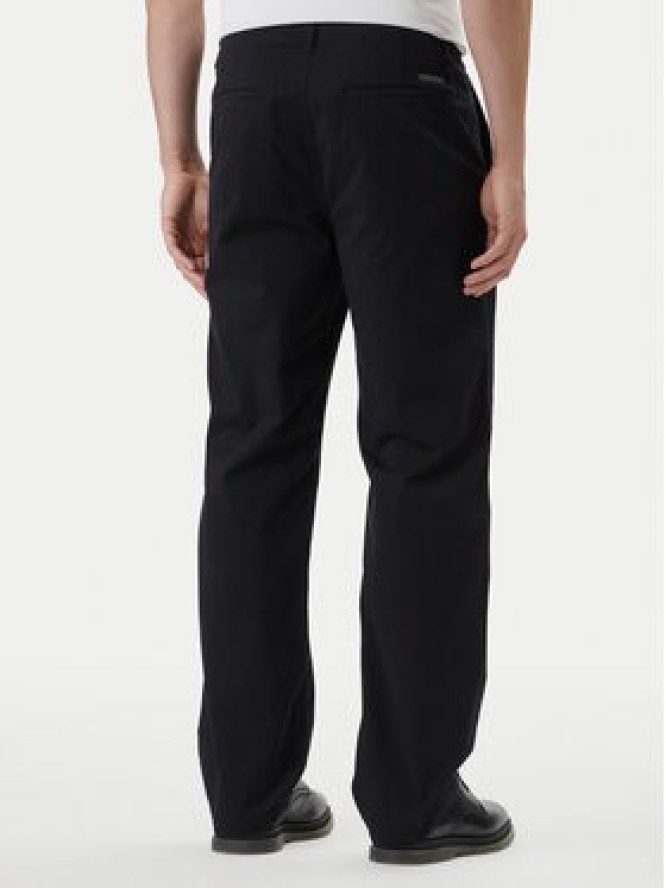 Calvin Klein Jeans Chinosy 90's LV04RF619G Czarny Straight Fit