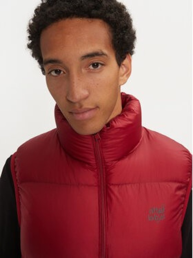 After Label Bezrękawnik Anapa A00001 Czerwony Regular Fit