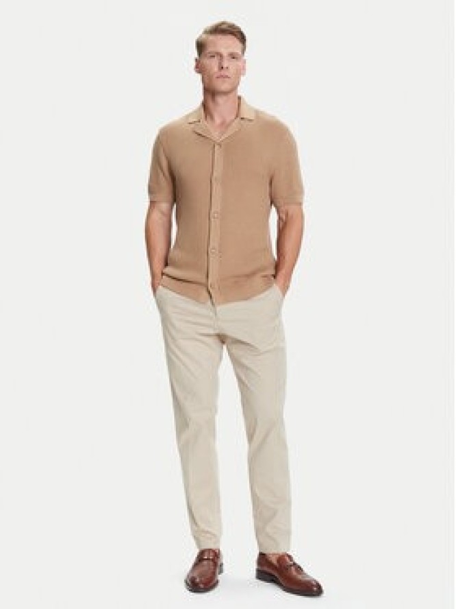 BOSS Kardigan C-Iconico 50543163 Beżowy Regular Fit