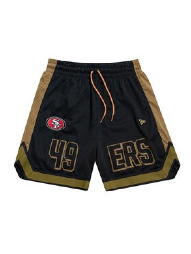 New Era Szorty sportowe NFL Saf49E Graphic 60596398 Czarny Regular Fit