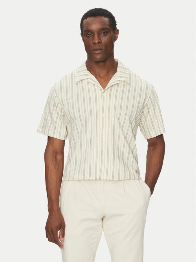 Jack & Jones Koszula Bluleo 12275085 Beżowy Relaxed Fit