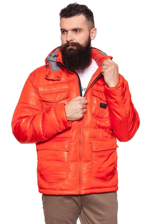 KURTKA ZIMOWA LEE LOCO PUFFA LAVA RED L87NWSAF