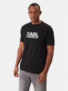 KARL LAGERFELD T-Shirt 755780 561235 Czarny Regular Fit