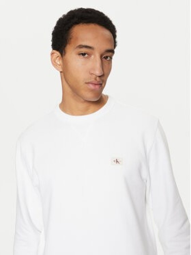 Calvin Klein Jeans Bluza J30J327115 Biały Regular Fit